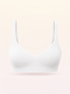 Throw-On Bralette - White