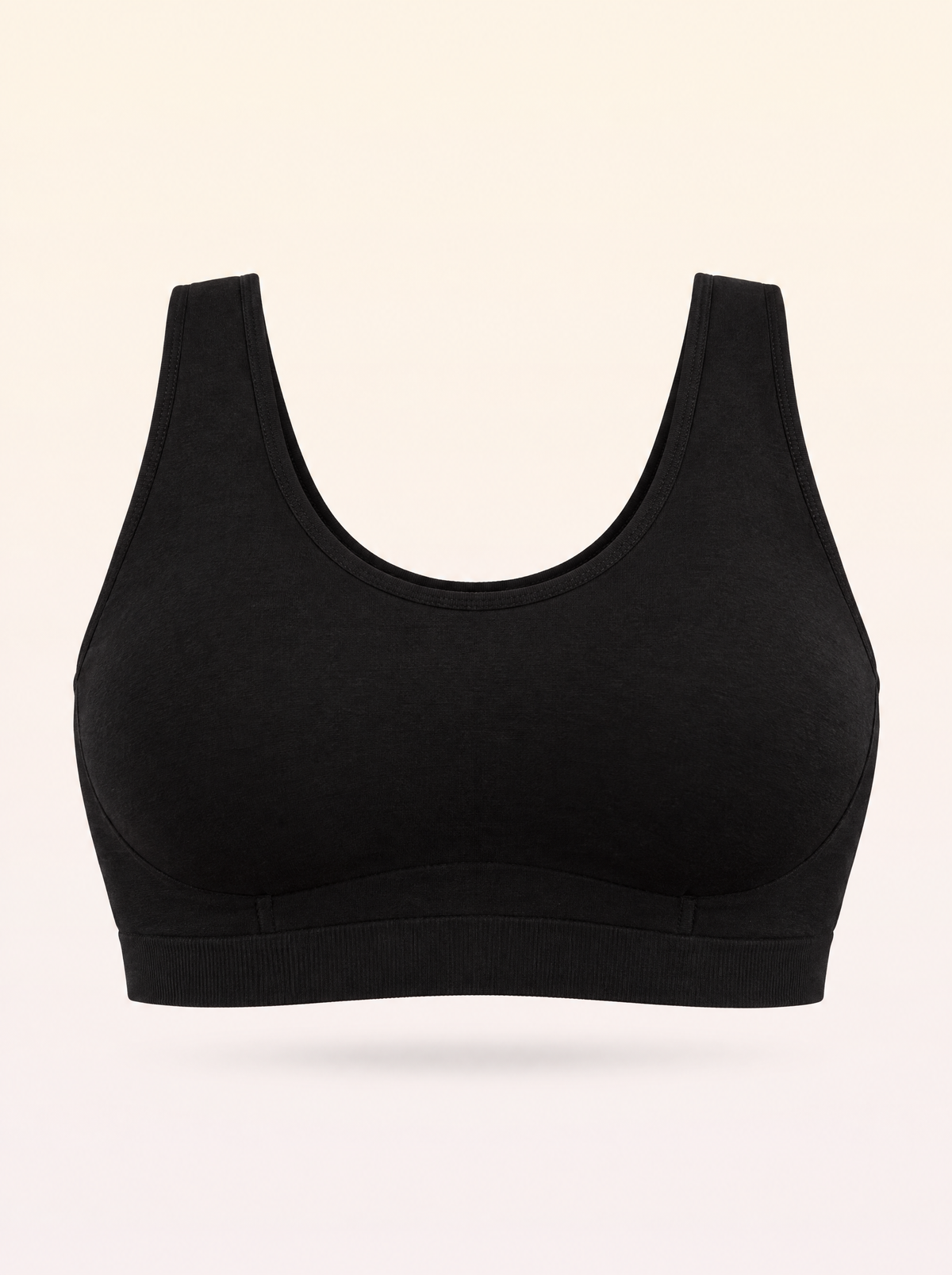 Cotton Bralette - Black