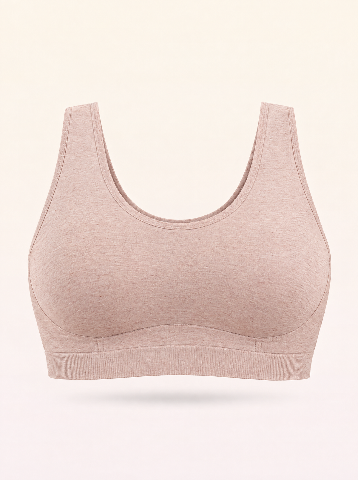 Cotton Bralette - Heather Rose Tan