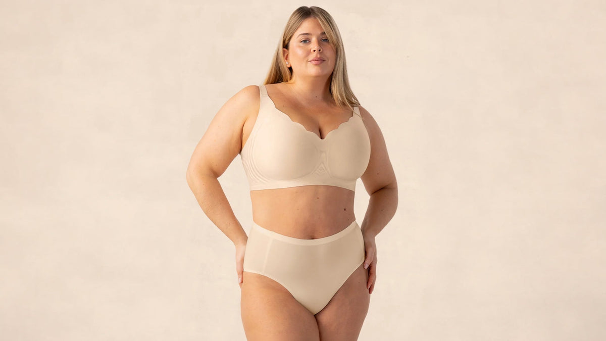 Push-Up Jelly Bra, worn on body